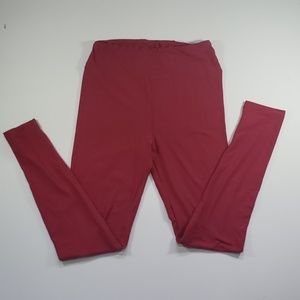 LulaRoe OS Red/Cherry Leggings